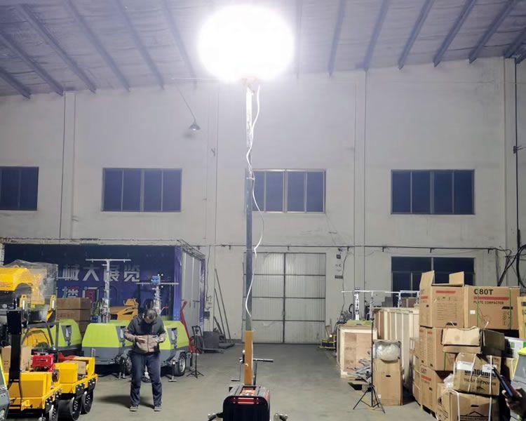 7米、9米手推式 拖车式移动照明灯车安装使用方法