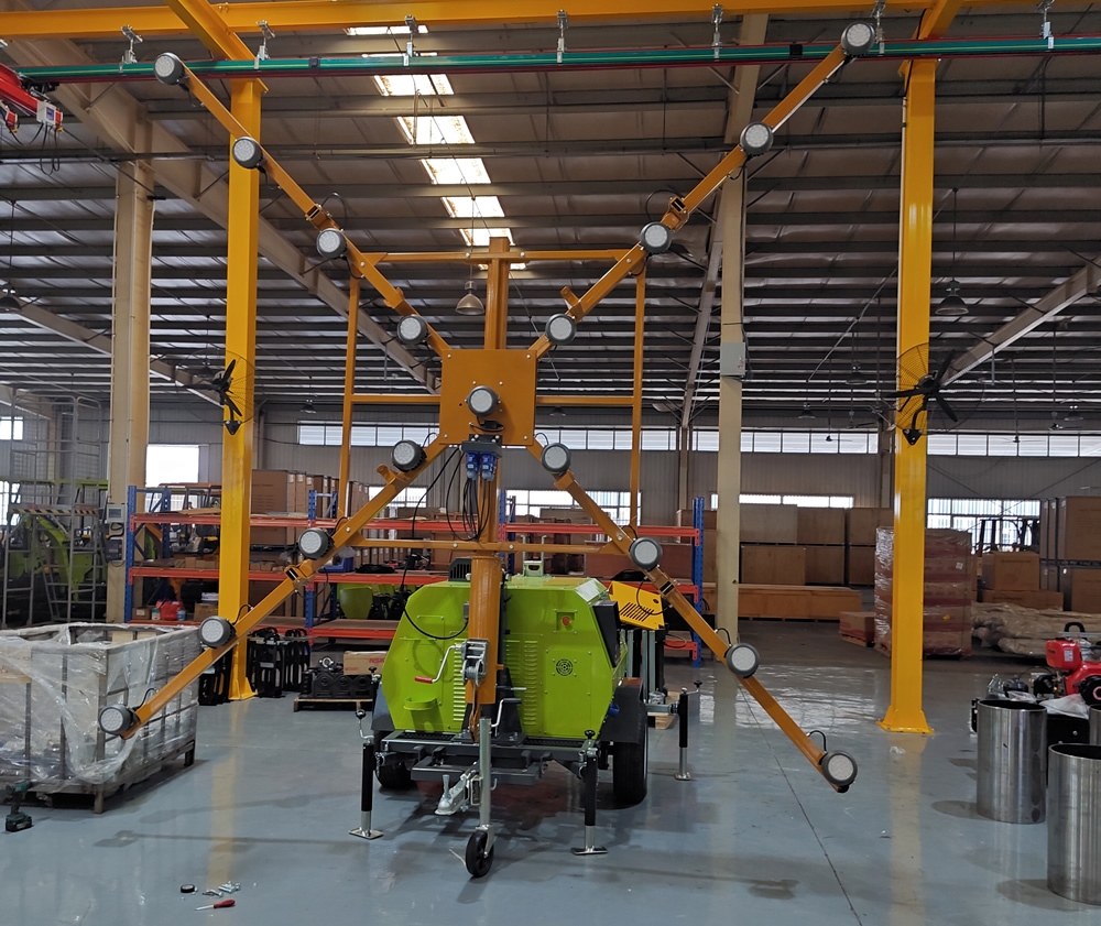 拖车式移动照明车 机场跑道关闭预警标志灯塔4TN4000B