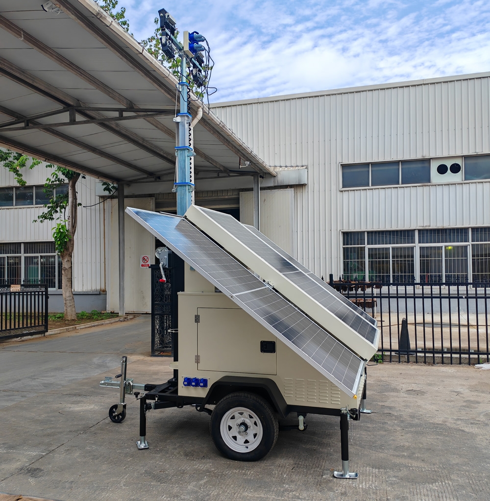 7米拖车式液压自动升降太阳能移动照明车4TNVE600