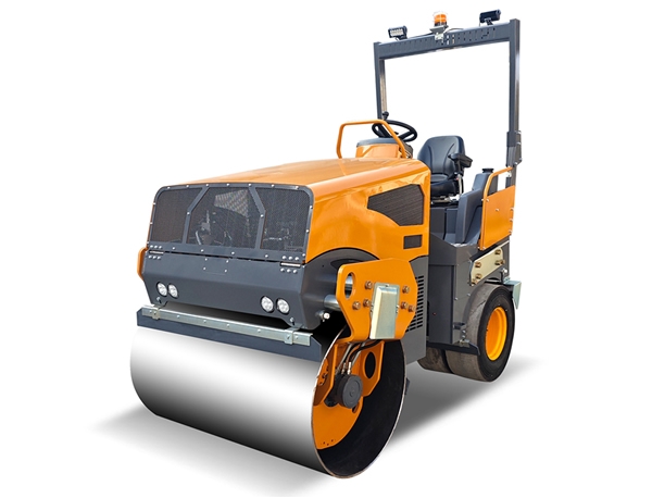 奔马5吨小型座驾前钢轮后胶轮压路机BM5000D